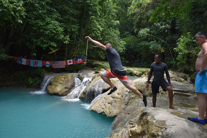 Montego Bay Shore Excursion: Blue Hole & Secret Falls Tour plus Shopping - The five-minute walk to Secret Falls