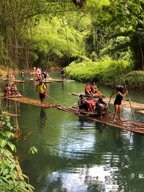 Montegobay: Rafting Tour with Limestone Massage - What the Bamboo Raft Ride Feels Like