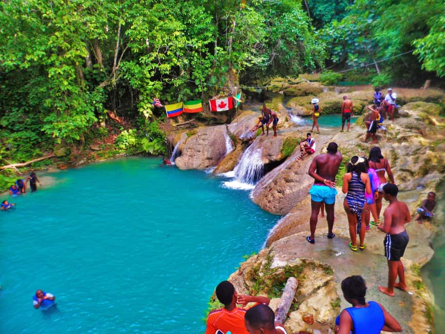 Ocho Rios: Blue Hole, Dunn’s River & Reggae Hill Guided Tour - Blue Hole brings the first splash