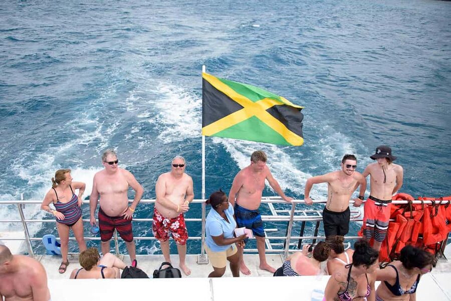 Ocho Rios Catamaran: Dunn's River, Snorkeling & Open Bar - Setting out from Mahogany Beach