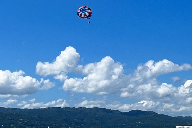 Parasailing above Turquoise Ocean Waters in Montego Bay - What happens after you come down