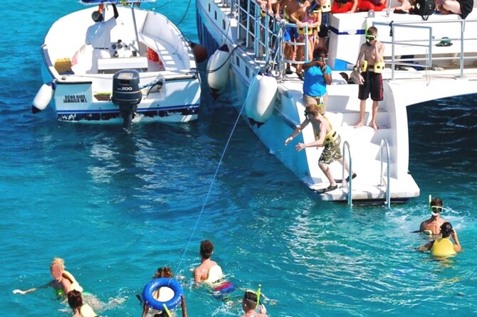 Party Catamaran and Snorkeling Tour in Montego Bay - Snorkeling in the Caribbean water
