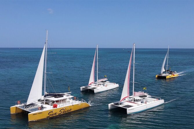 PARTY Catamaran Cruise with Snorkeling Rick's Cafe ADULTS ONLY - Along Seven Mile Beach and the West End