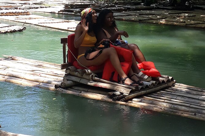 Private Bamboo Rafting along Great River with Pickup - A limestone foot massage from river rocks