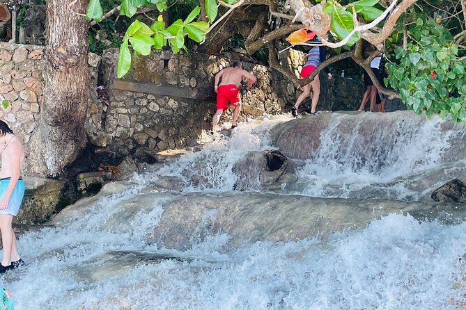 Private Dunn’s River Falls Experience + Blue Hole Secret falls - Blue Hole and Island Gully Falls: the playful first stop