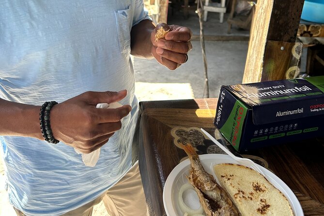 Private Seafood Tour and Floyds Pelican Bar or Black River Safari - Middle Quarters pepper shrimp