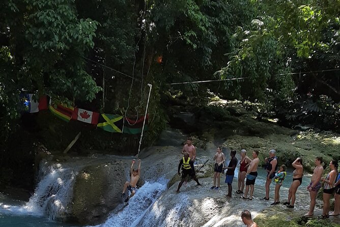 Private Tour from Falmouth to Ocho Rios Blue Hole and Beach - One hour at the waterfalls, pools, and caves