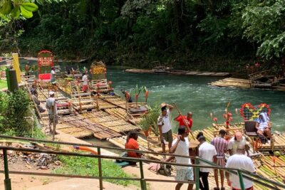 Rafting on the Martha Brae