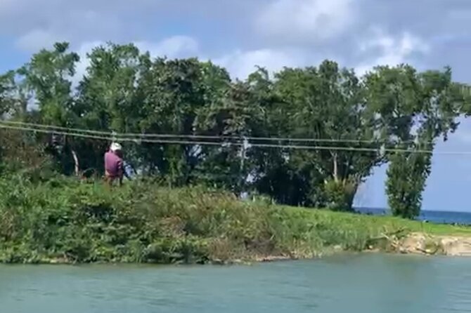 Rio Nuevo Village Ziplining - Rio Nuevo’s 1,000-foot river crossing