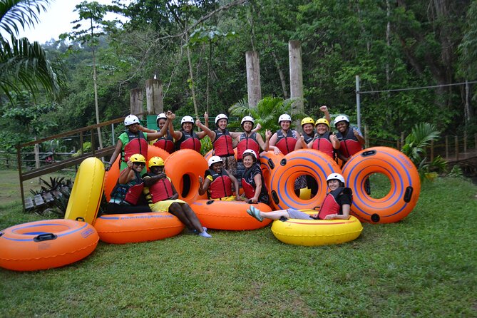 River Rapids Waterfalls Tubing and Beach Adventure with Transport - Bamboo shade, river swimming, and the rope swing