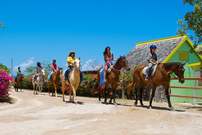 Sand n Saddle Horseback Ride & Swim Tour from Runaway Bay - The Caribbean Sea swim is the main event