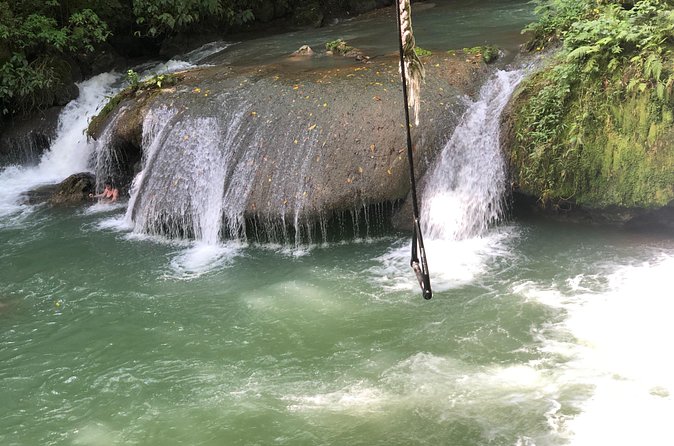 South Coast Jamaica YS Falls Tour - Rope swing fun, with one important warning