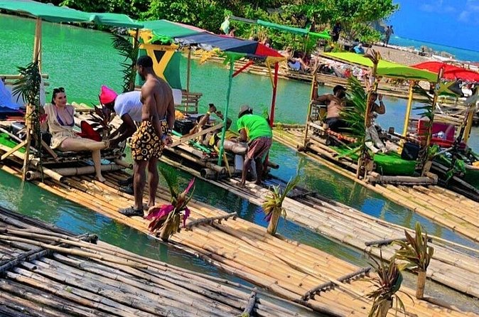 Thrill Packed Excursion Horseback Riding, Rafting, ATV Adventure - Cooling off at Blue Hole