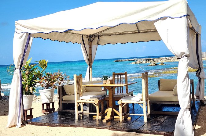 VIP Oceanfront Cabana at Bamboo Beach Club in Montego Bay - Round-Trip Pickup and the Four-and-a-Half-Hour Schedule
