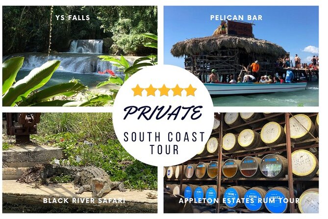 YS Falls, Black River Safari, Appleton Rum Tour OR Pelican Bar (Choose Up to 3) - Four attractions, three choices